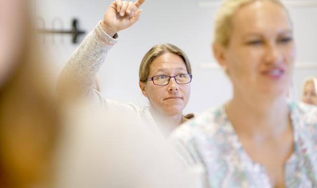 Med en snittscore på 4,5 av i alt fem oppnåelige kommer fagskolestudenter innen helse- og sosialfag høyt opp på listen over Norges mest fornøyde studenter. Foto: Terje Heiestad.